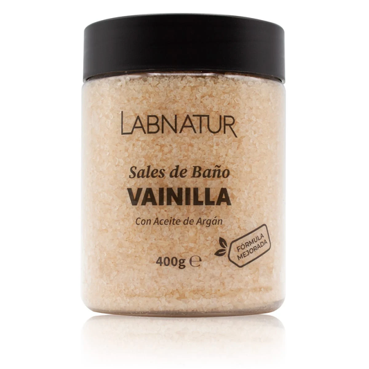 Sales de Baño de Vainilla Labnatur 400 g | Nutren, Suavizan y Protegen | Aceite de Argán | Veganas_0