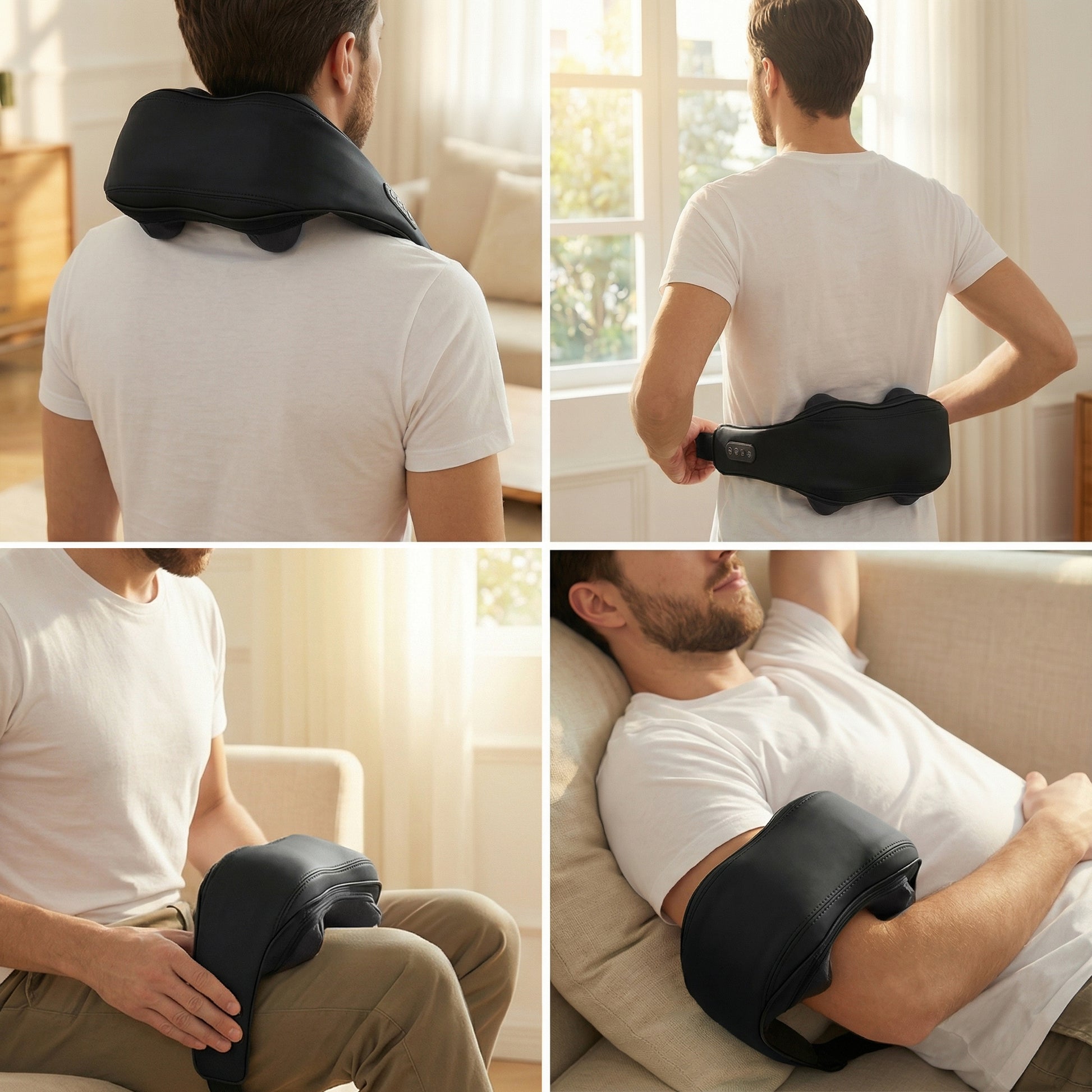 Masajeador Shiatsu De Cuello Y Hombros Con Calor – Masaje Profundo De Nuca, Espalda_5