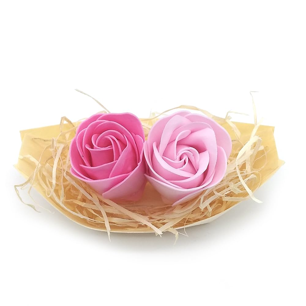 25 Barcas Con Flores Para Regalo Invitados (rosa) - Rosas De Jabón Para Baño Aromático. Detalle Original Para Eventos_1