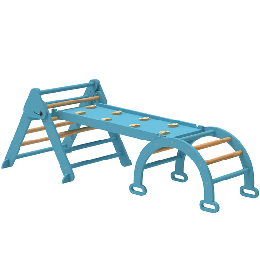 Triángulo De Escalada Aiyaplay Madera De Álamo, Madera De Pino Azul 188x70x59 Cm 331-097v00bu_0