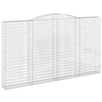 Cestas De Gaviones 9 Uds Forma De Arco Hierro 400x30x220/240 Cm_2