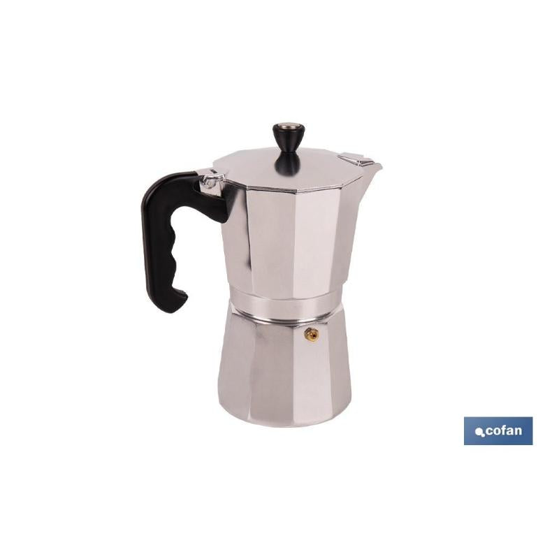 Cafetera Italiana De Aluminio Para Inducción 9 Tazas_1