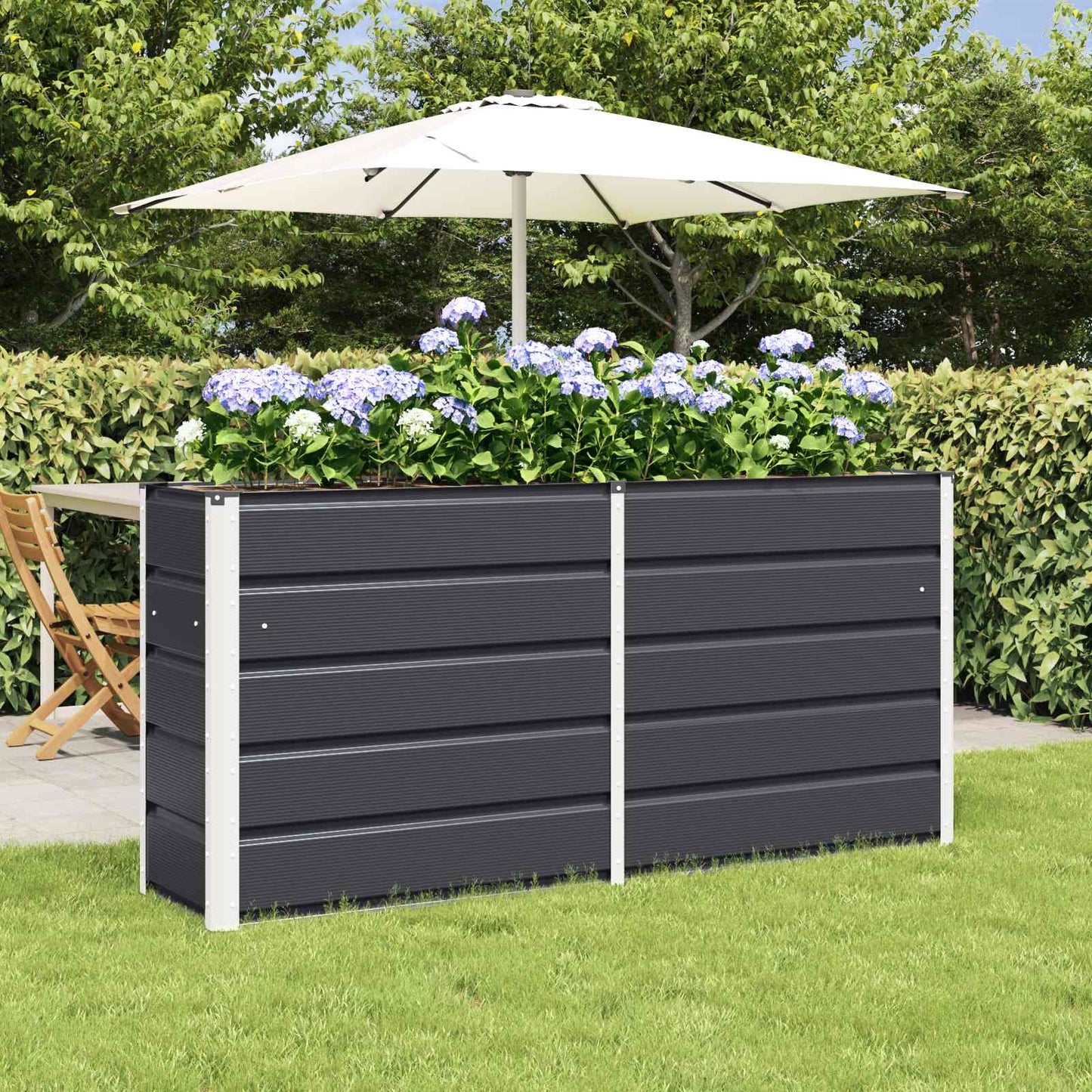 Jardinera Antracita 160 X 40 X 75 Cm Acero_1