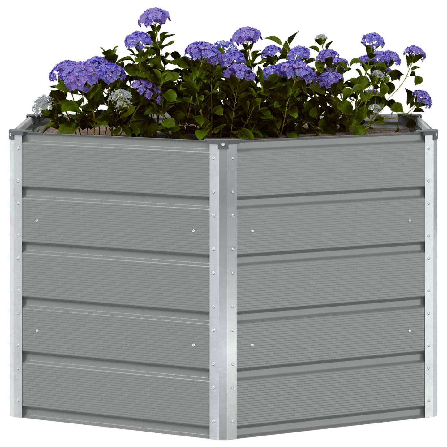 Jardinera Gris Claro 129 X 129 X75 Cm Acero_2