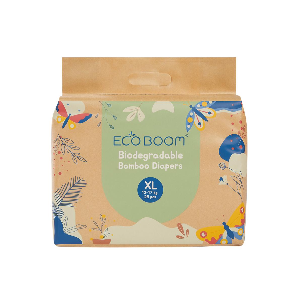 Pañal de Bambú Ecoboom T5 (12 a 17 kg) 28 unidades