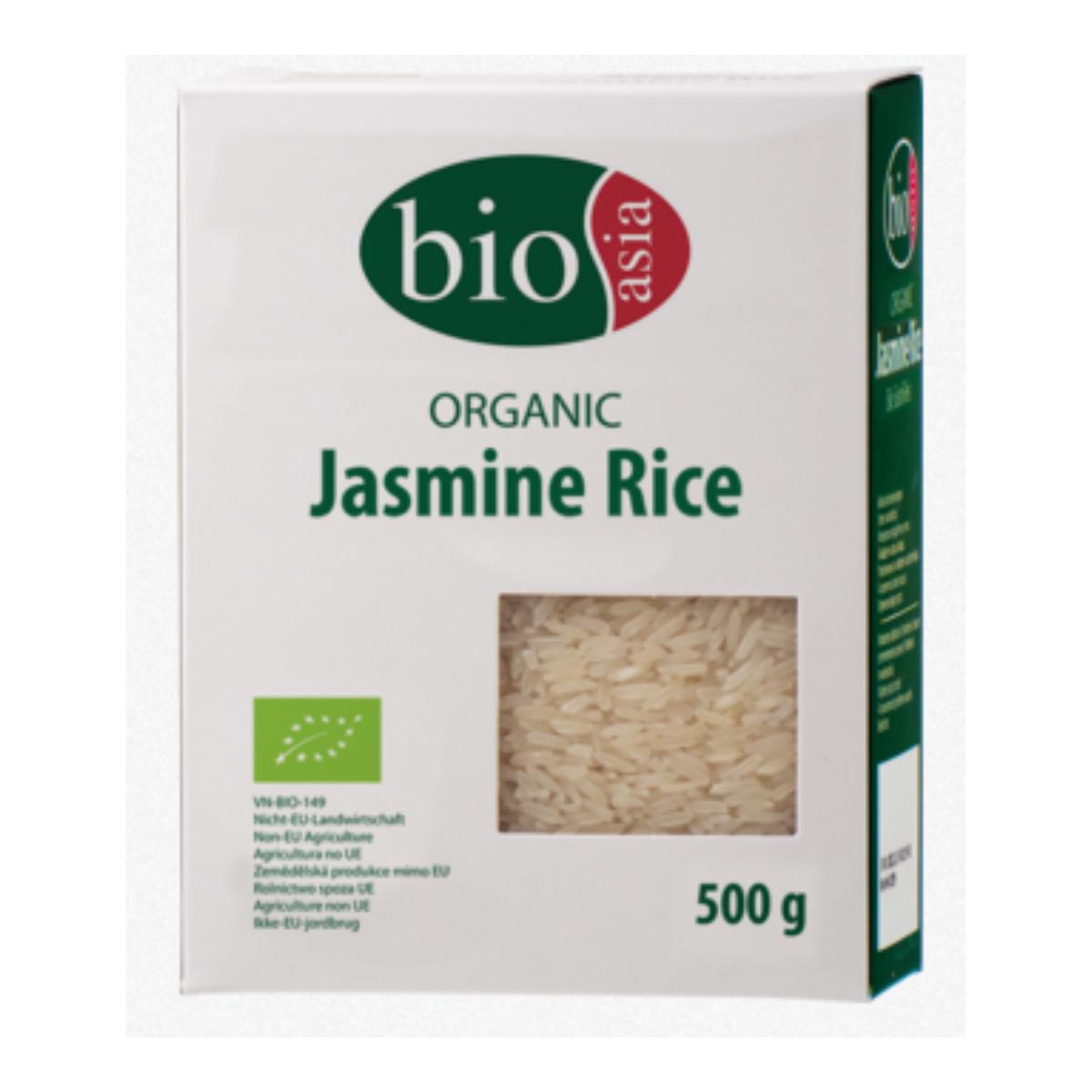 Arroz jazmín orgánico, de grano largo Bioasia 500g