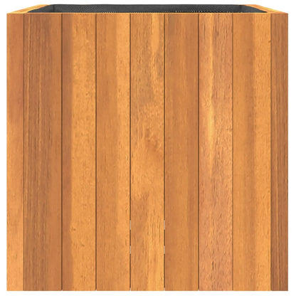 Jardinera De Madera Maciza De Acacia 35x35x35 Cm_4