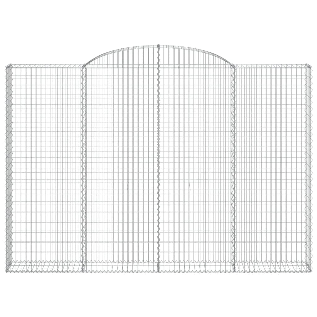 Cestas De Gaviones 2 Uds Forma De Arco Hierro 300x30x200/220 Cm_3