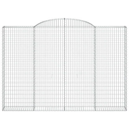 Cestas De Gaviones 2 Uds Forma De Arco Hierro 300x30x200/220 Cm_3