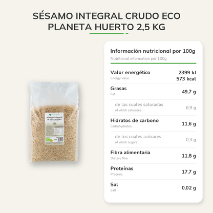 Información nutricional