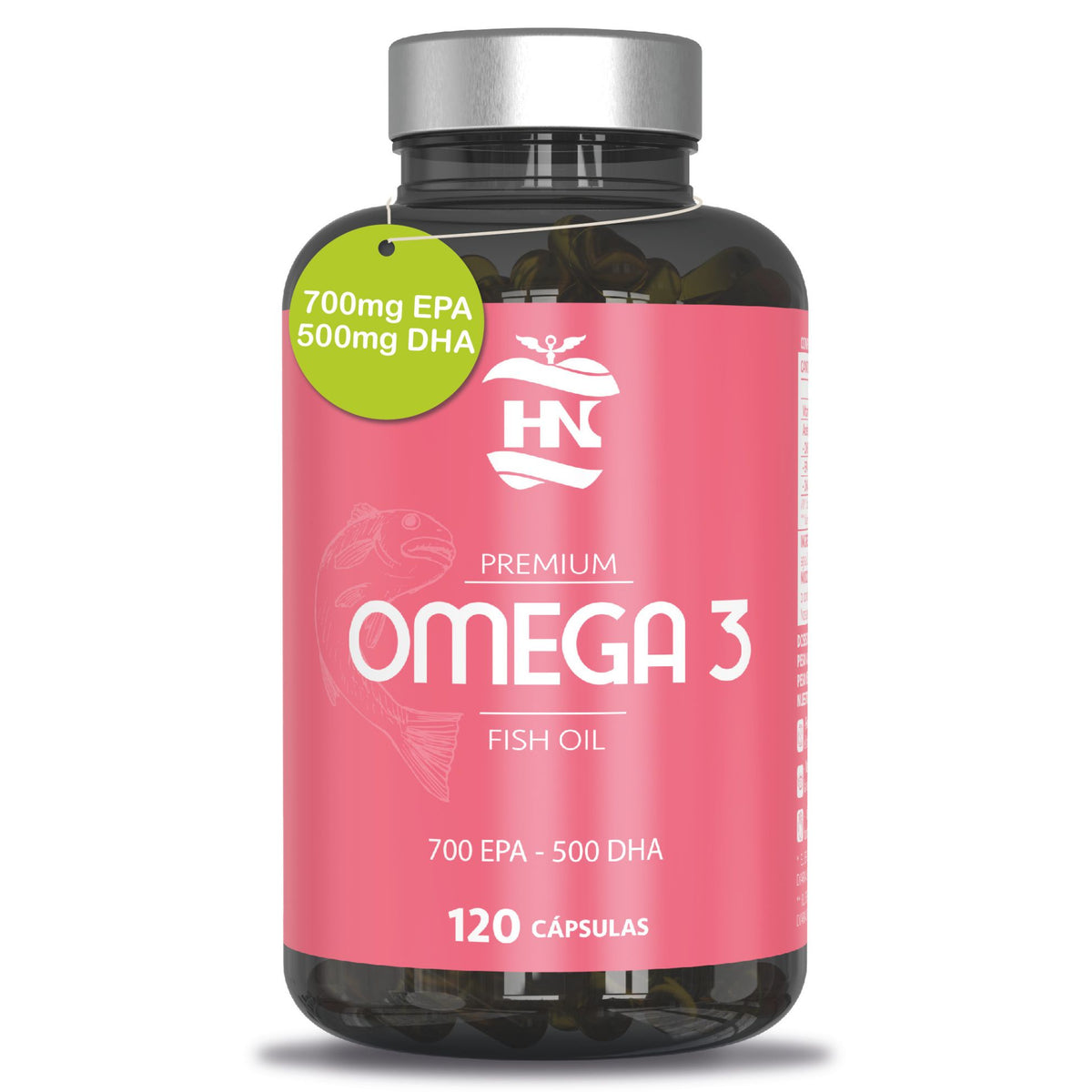 Omega 3 - 120 perlas blandas a base De Aceite de Pescado 2000mg - con 700mg Epa - 500mg Dha y Vitamina E_0