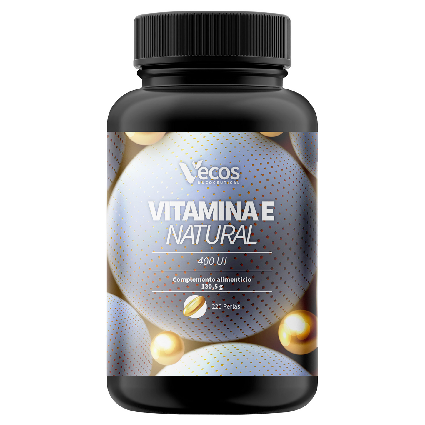 Vitamina E Natural 400 Ui Vecos | Protección Celular Y Antioxidante | D-alfa Tocoferol_0