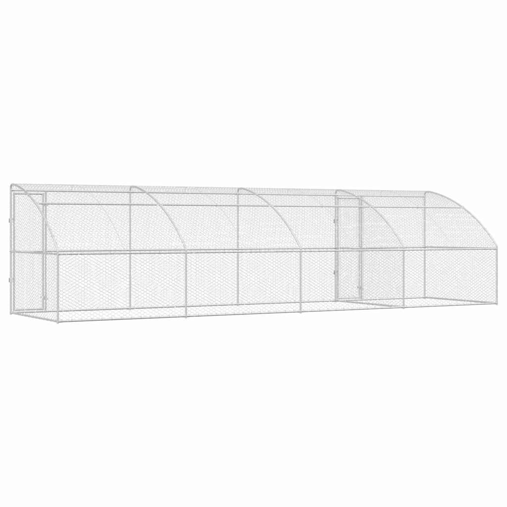 Refugio Para Perros 4 Pcs Plateado 8 X 2 X 2 M_5