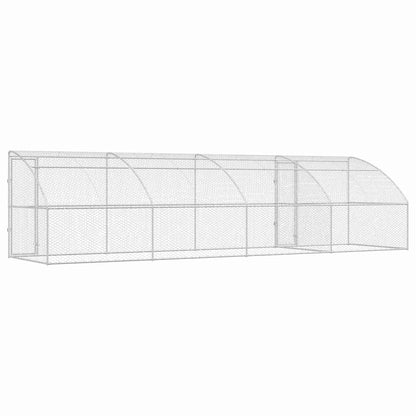 Refugio Para Perros 4 Pcs Plateado 8 X 2 X 2 M_5