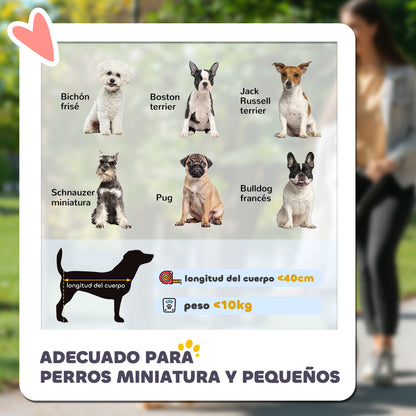 Pawhut Carrito Para Perros Plegable Con Vagón Desmontable Y Cojín Caqui_3