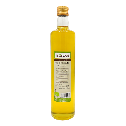 Aceite De Sésamo Primera Prensada En Frío Eco Bionsan 750ml_0