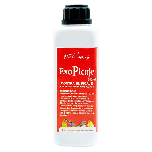 ExoPicaje 250ml – Arrancamiento de plumas en aves exóticas (canarios, loros, periquitos) – Situaciones de estrés o muda_0