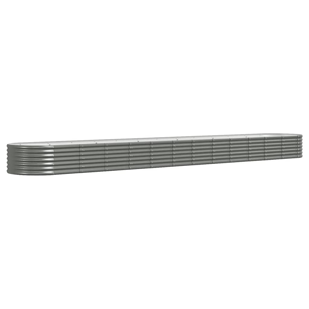 Jardinera Arriate Acero Galvanizado Gris 512x80x36 Cm_0