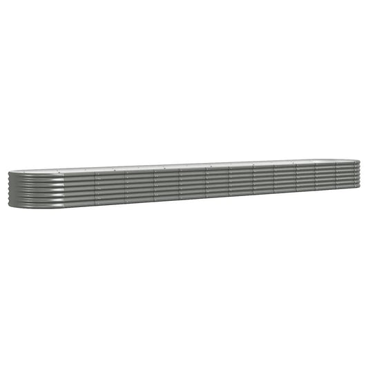 Jardinera Arriate Acero Galvanizado Gris 512x80x36 Cm_0
