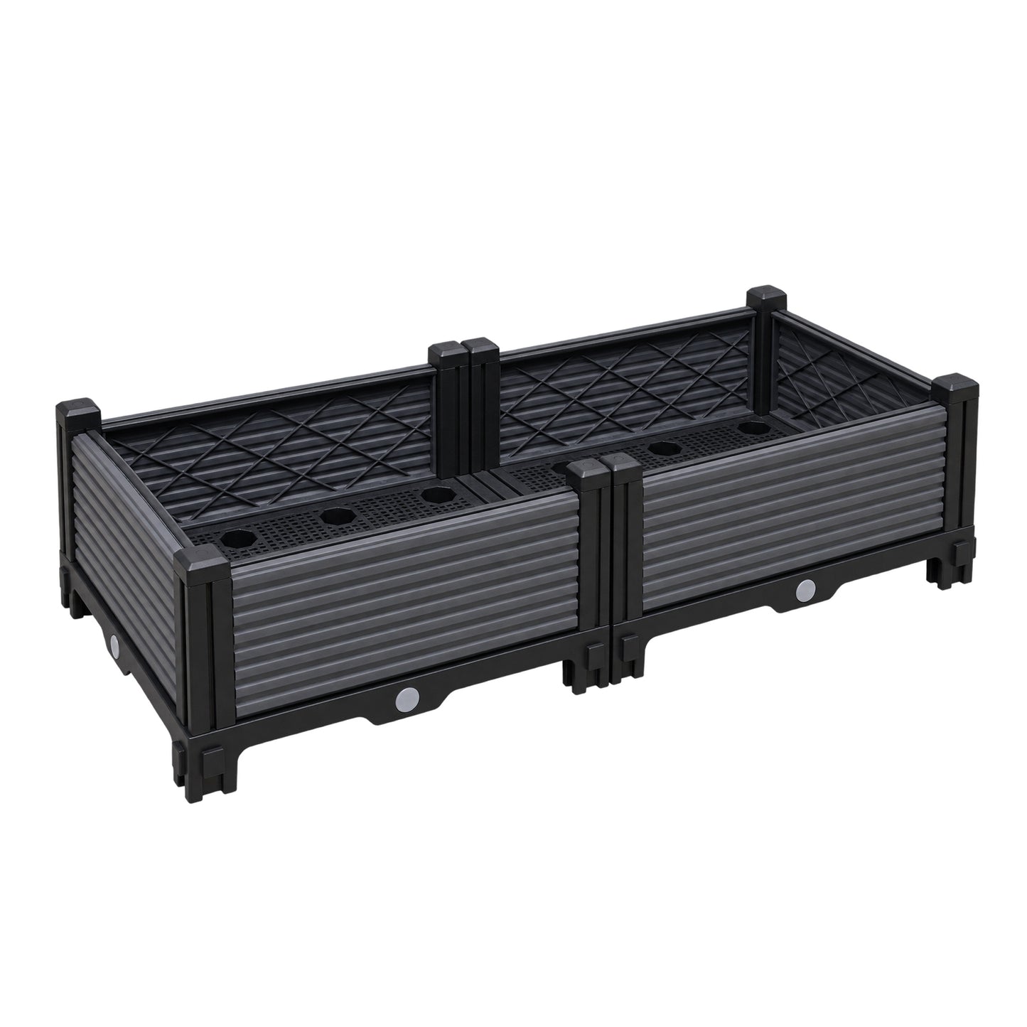 Jardinera Elevada 80x40x22cm Nyana Garden | Modular | Drenaje | Fácil Montaje_3