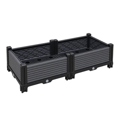 Jardinera Elevada 80x40x22cm Nyana Garden | Modular | Drenaje | Fácil Montaje_3