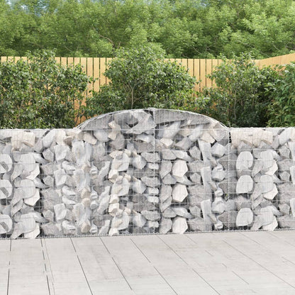 Cestas De Gaviones 2 Uds Forma De Arco Hierro 300x30x100/120 Cm_1