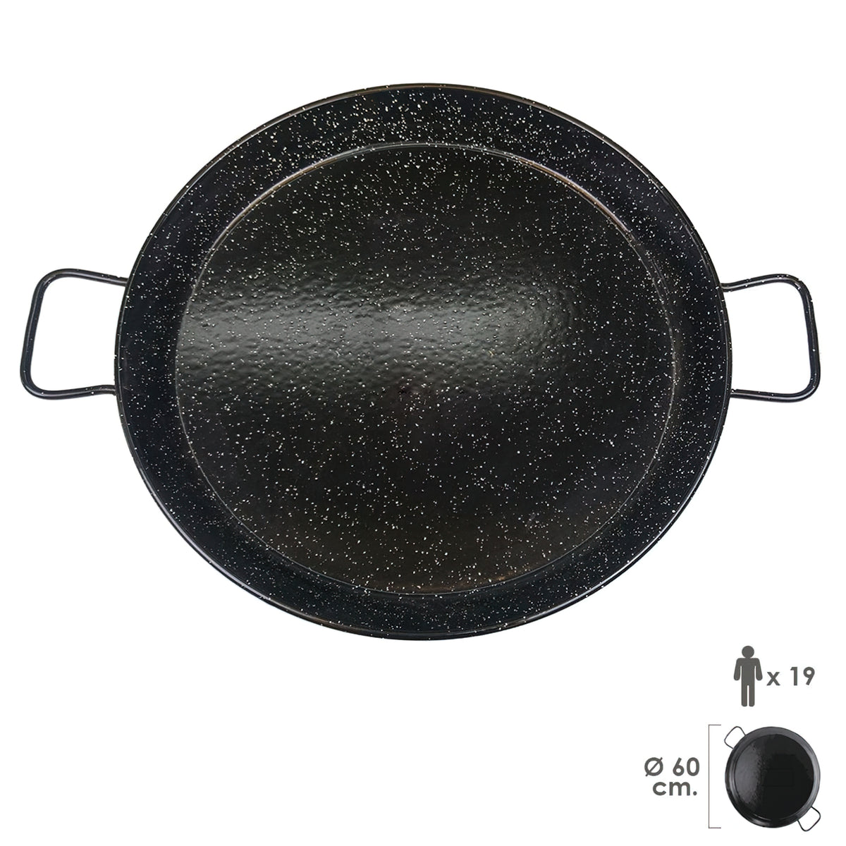 Paellera Valenciana esmaltada 19 personas 60 cm_0