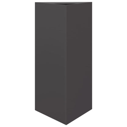 Jardinera Triangular Acero Negro 40x34,5x75 Cm_0