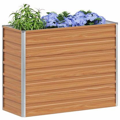 Arriate Elevado Marrón Claro 100 X 40 X 77 Cm Acero Galvanizado_2