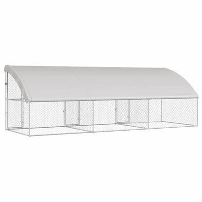 Refugio Para Perros 3 Pcs Plateado 6 X 2 X 2 M_5