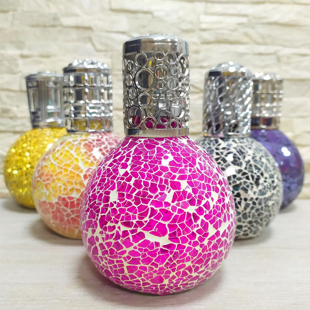 Lámpara Catalítica Mosaico Fucsia + Aroma Mountain Mint 500ml - Elimina Olores, Perfuma Y Mejora La Calidad Del Aire_4