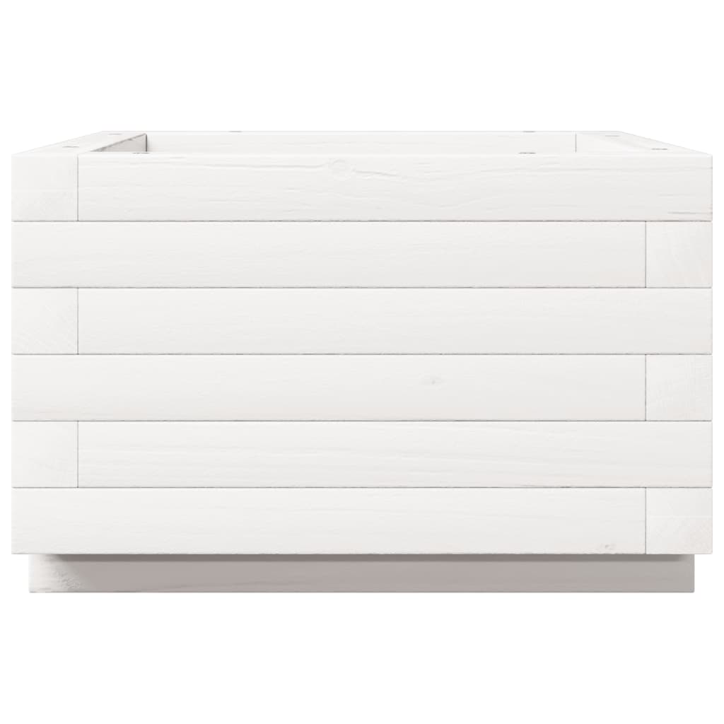 Jardinera De Madera Maciza De Pino Blanco 40x40x26,5 Cm_5