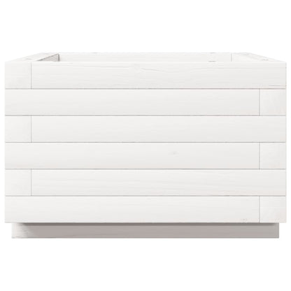 Jardinera De Madera Maciza De Pino Blanco 40x40x26,5 Cm_5