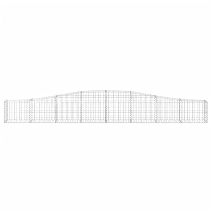 Cestas De Gaviones 4 Uds Forma De Arco Hierro 400x30x40/60 Cm_3