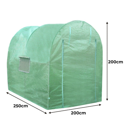 Invernadero Politúnel Con Estantería Galvanizada De Jardín Carpa De Cultivo 19mm 2 X 2.5m_1