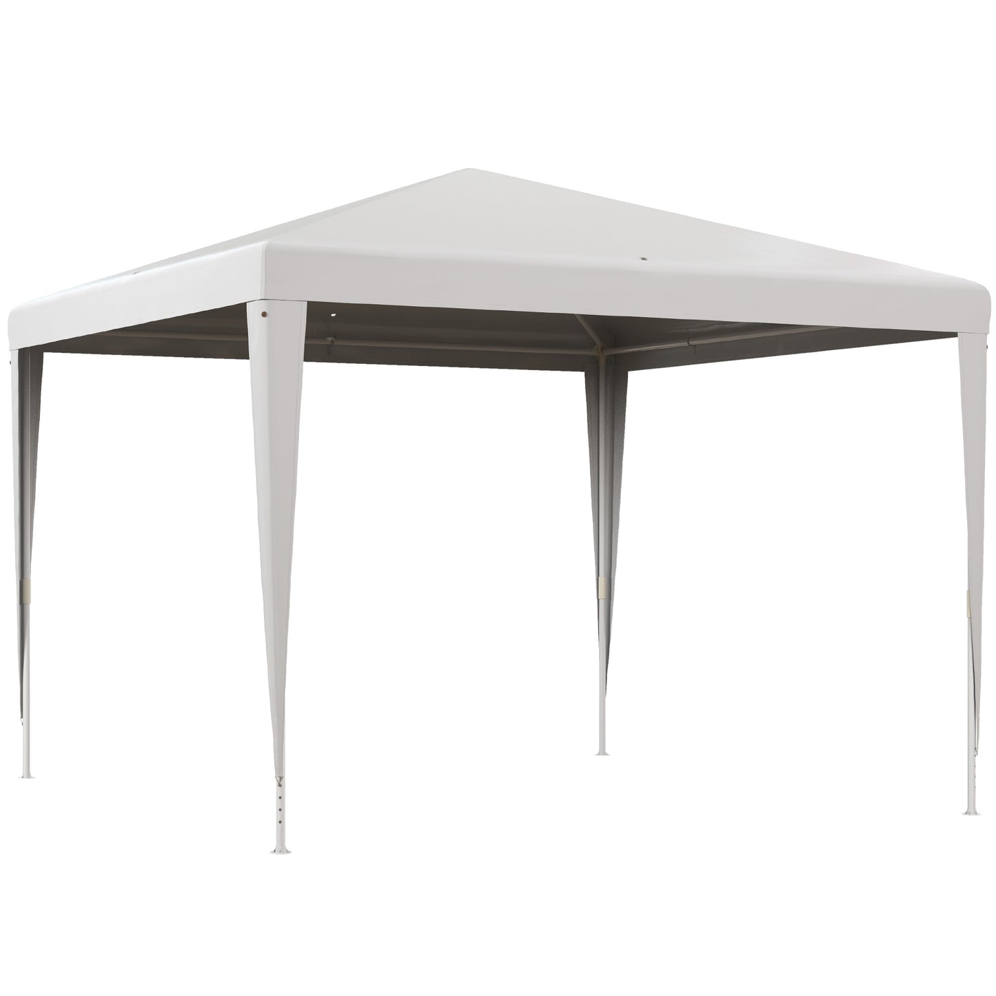 Outsunny Carpa Desmontable De Jardín 3x3 M Para Bodas Camping Fiestas Blanco_0