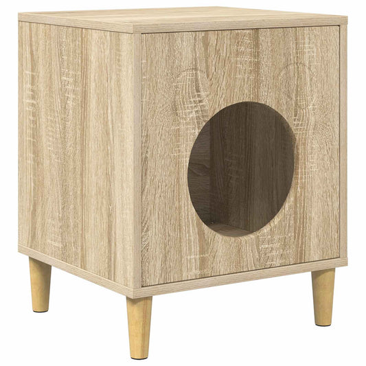 Casa Para Gatos Sonoma 42,5 X 40 X 53 Cm Madera De Ingeniería_0