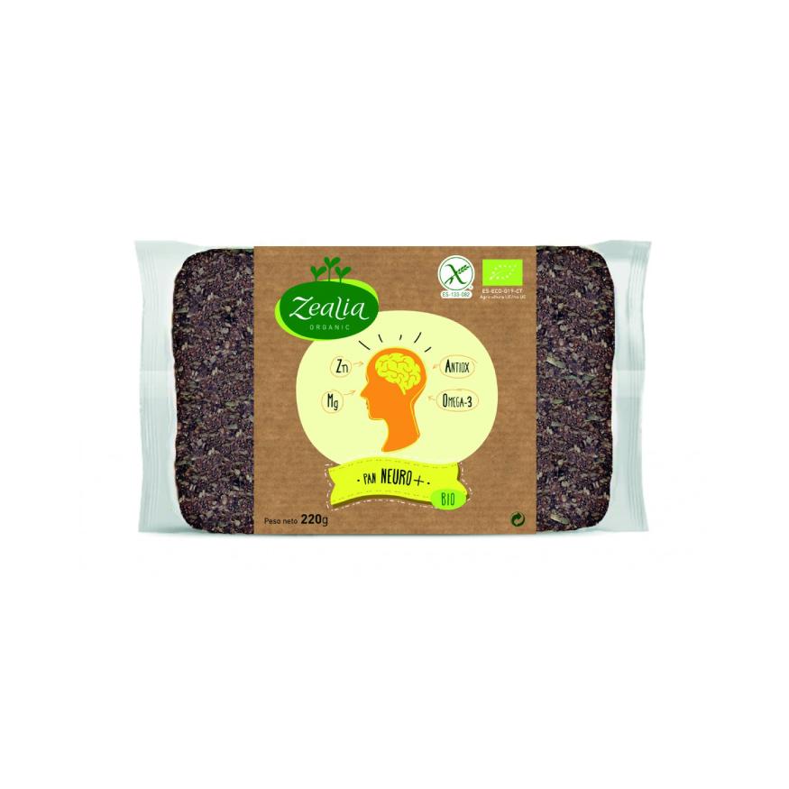 Pan Proteico Neuro+ BIO Sin Gluten Zealia 260 gr