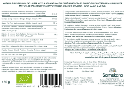 Superfrutos Rojos En Polvo Bio - 300g (2 X 150g Envases Retail) | Fruta Deshidratada Ecológica, Snack Vegano Natural_1