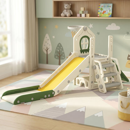 Tobogán Infantil Aiyaplay Hdpe Crema 191x100x84 Cm_1