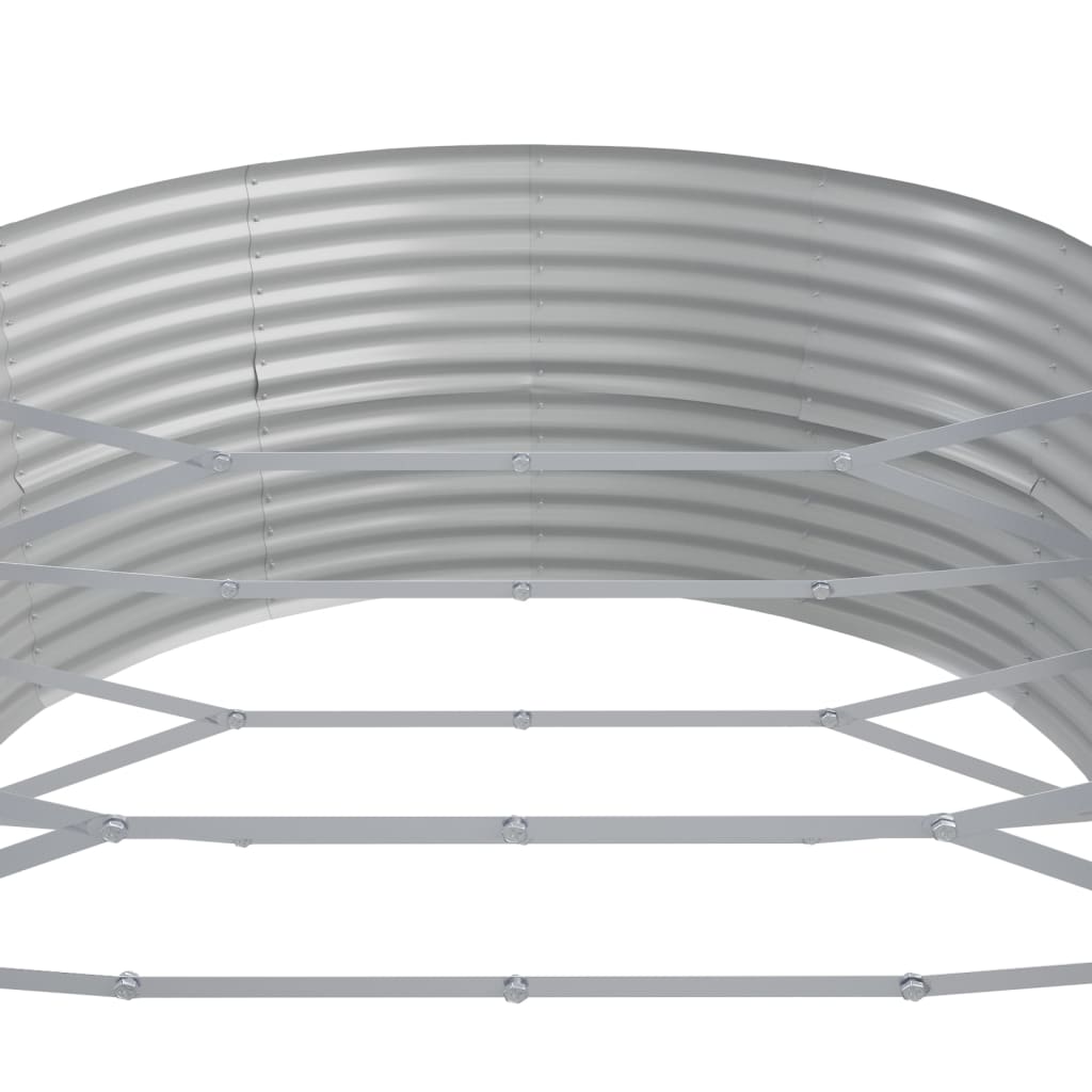 Jardinera Arriate Acero Galvanizado Plata 544x100x36 Cm_4