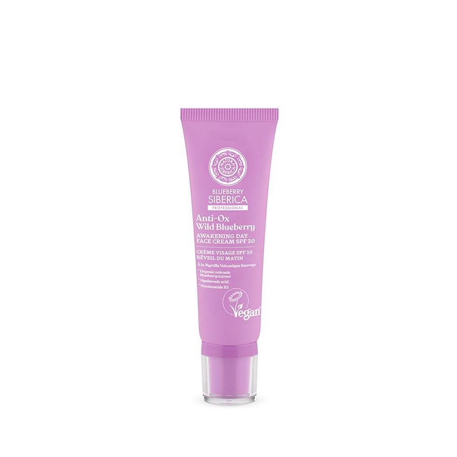 Crema de día facial Vigorizante SPF20 BlueBerry Natura Siberica 50 ml
