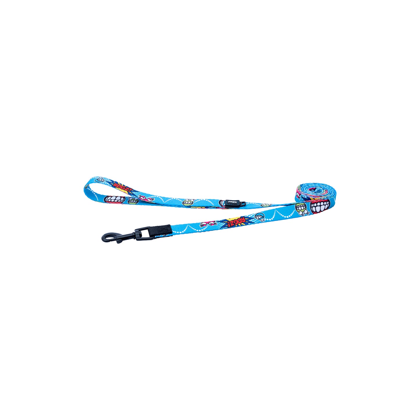 Correa Para Perro, Modelo Fusion De Rogz, Estampado Comic Azul. Talla M (12-22kg)_1