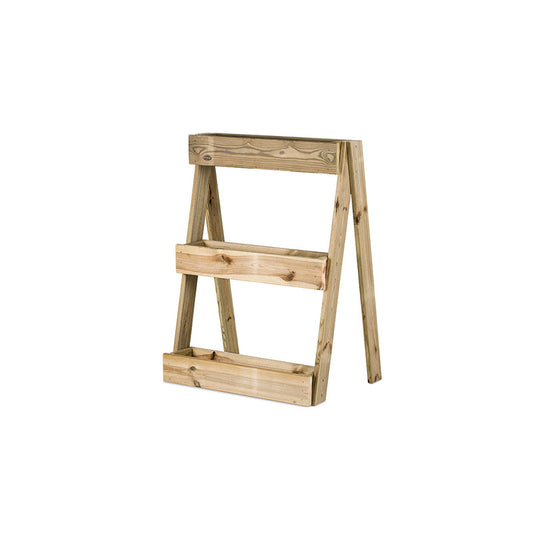 Jardinera Vertical Madera Tratada Exterior Stand Line Island KD 3B Hortalia_0