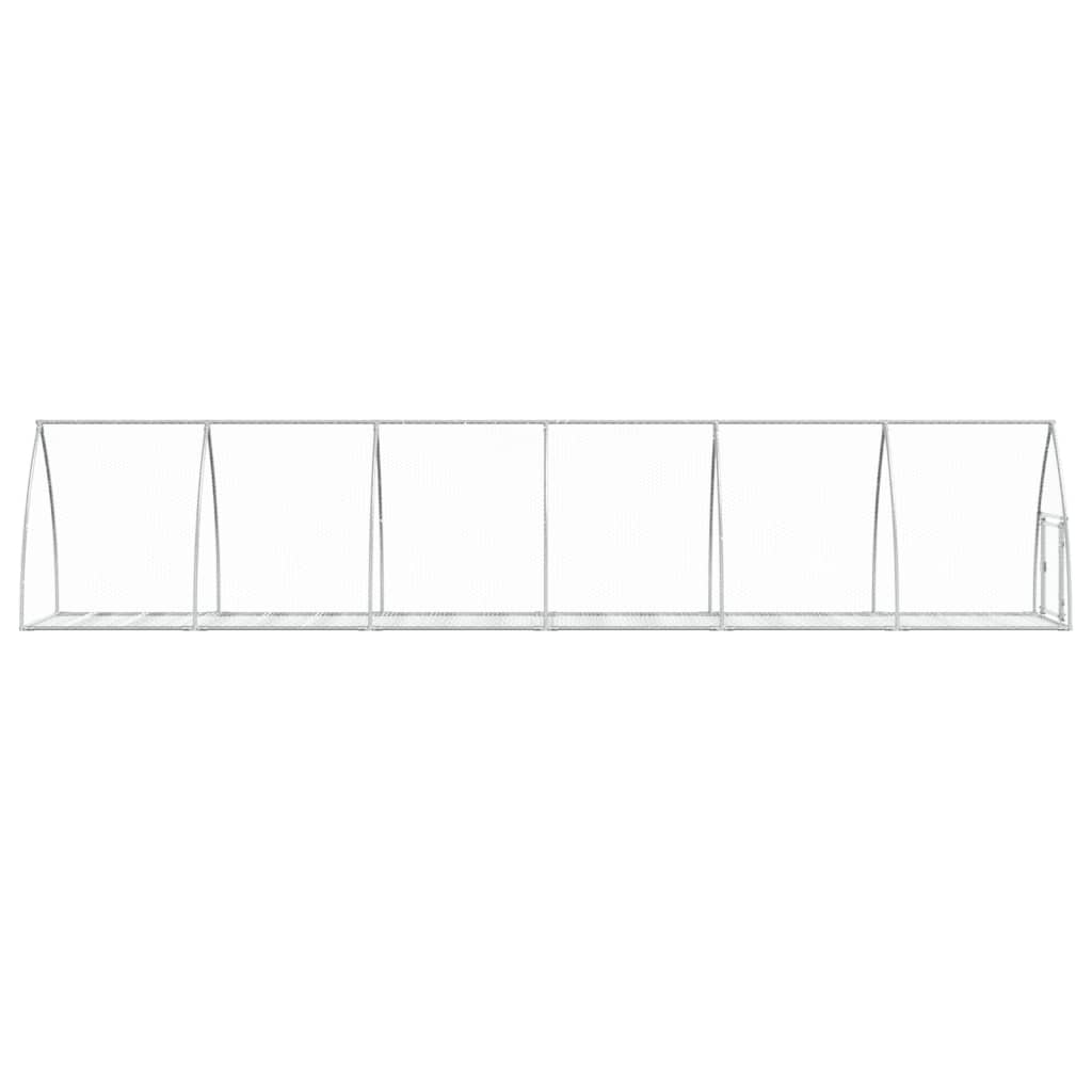 Conejera Acero Galvanizado Plateado 105x600x120 Cm_4