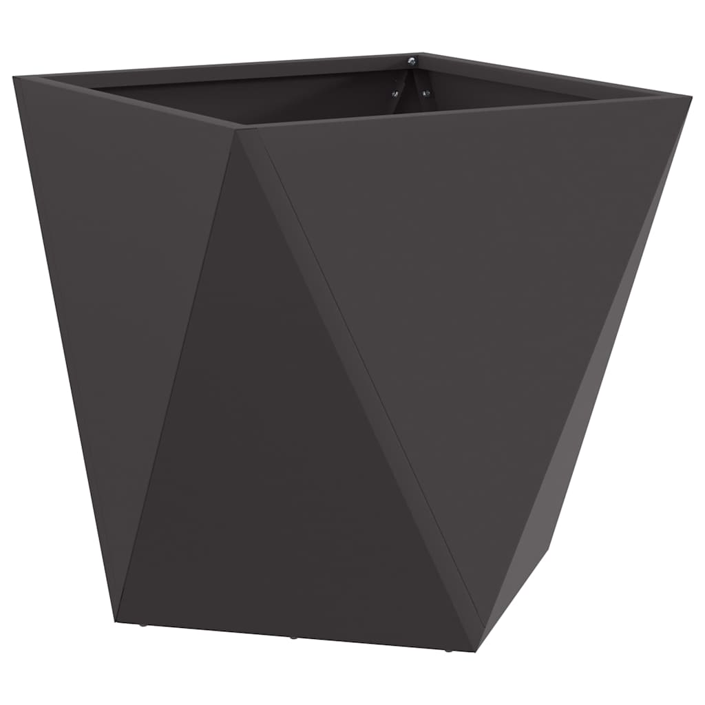 Jardinera 2 Pcs Negro 50 X 50 X 50 Cm Acero_4