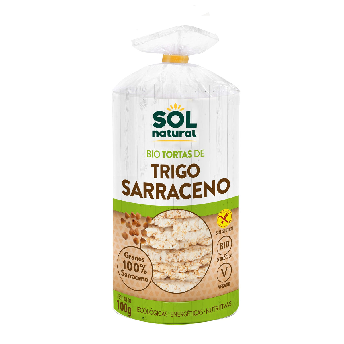 Tortitas de trigo sarraceno bio sin gluten Sol Natural 100 g