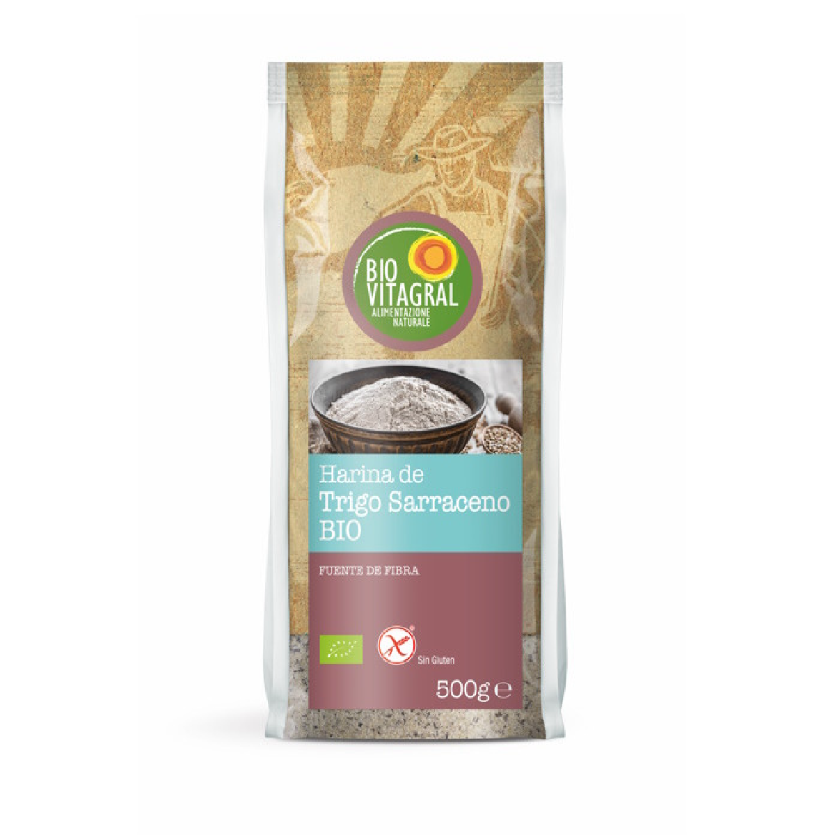 Harina de Trigo Sarraceno Sin Gluten Biovitagral 500 g