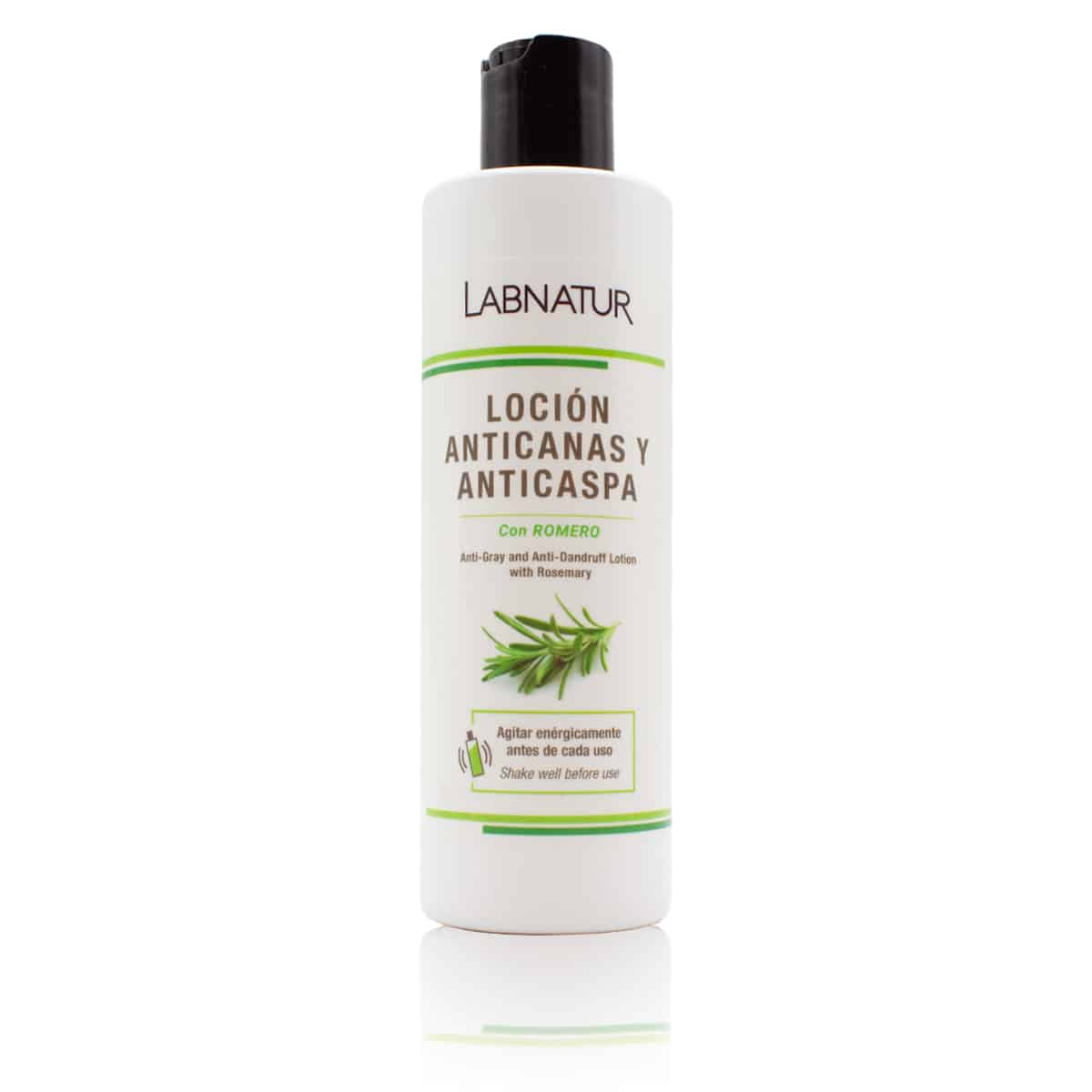 Loción Anticanas y Anticaspa Labnatur 250 ml | Romero | Matiza Canas y Ayuda a Controlar Caspa y Sebo | Vegano_0