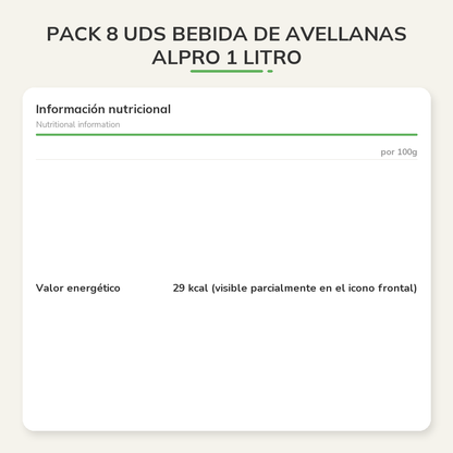 Información nutricional